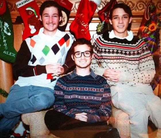 Colton Jack with his brothers.